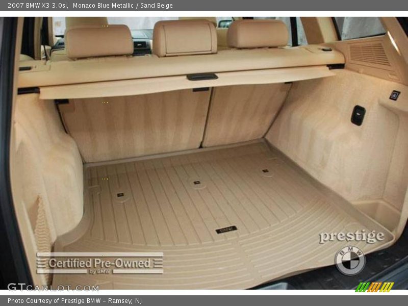 Monaco Blue Metallic / Sand Beige 2007 BMW X3 3.0si