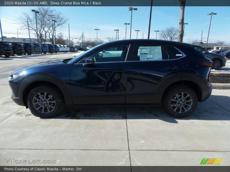 Deep Crystal Blue Mica / Black 2020 Mazda CX-30 AWD