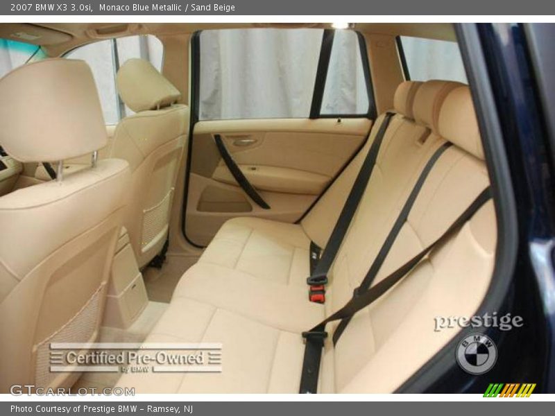 Monaco Blue Metallic / Sand Beige 2007 BMW X3 3.0si