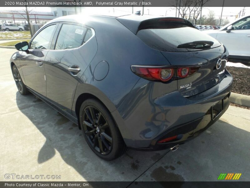 Polymetal Gray Metallic / Black 2020 Mazda MAZDA3 Premium Hatchback AWD