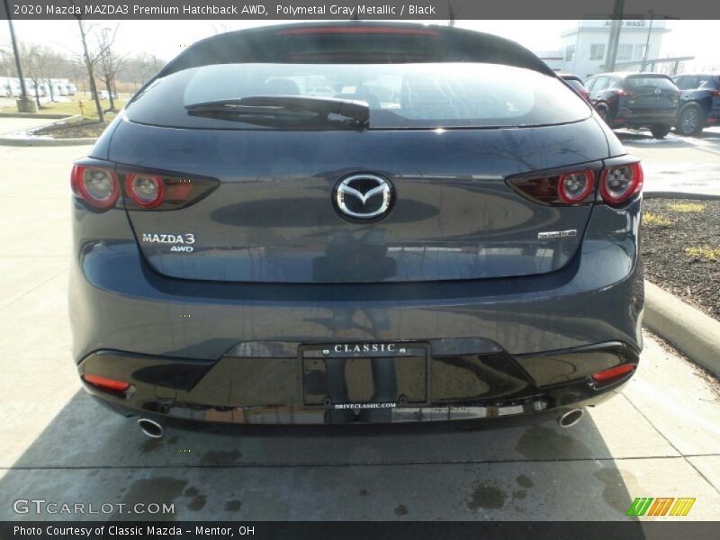 Polymetal Gray Metallic / Black 2020 Mazda MAZDA3 Premium Hatchback AWD