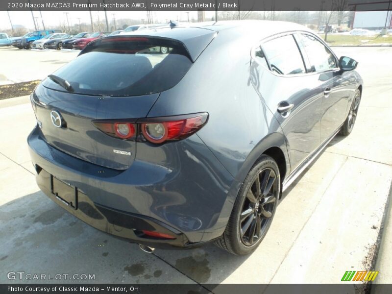 Polymetal Gray Metallic / Black 2020 Mazda MAZDA3 Premium Hatchback AWD