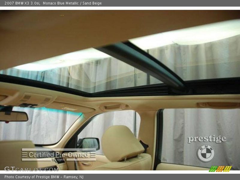 Monaco Blue Metallic / Sand Beige 2007 BMW X3 3.0si