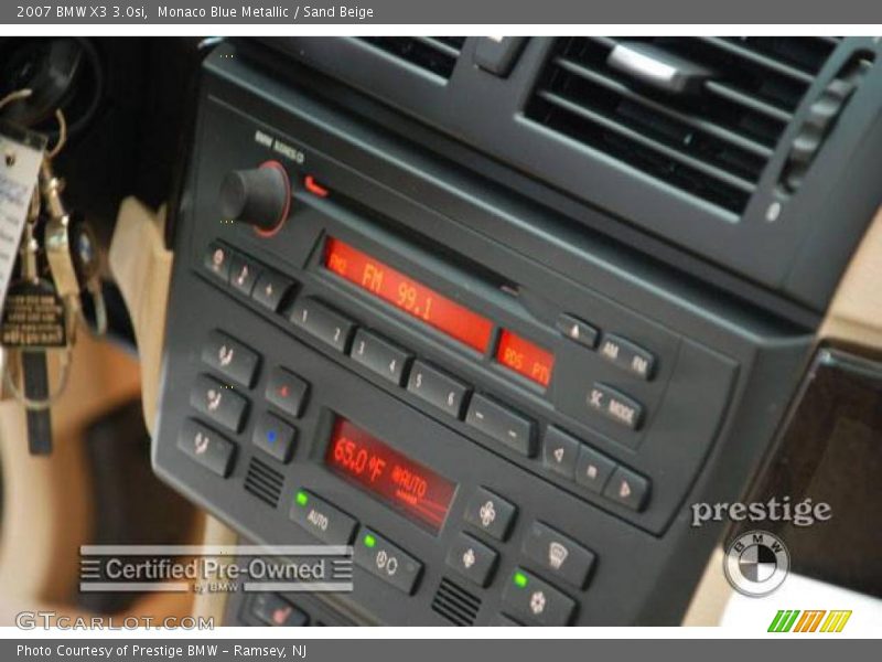 Monaco Blue Metallic / Sand Beige 2007 BMW X3 3.0si