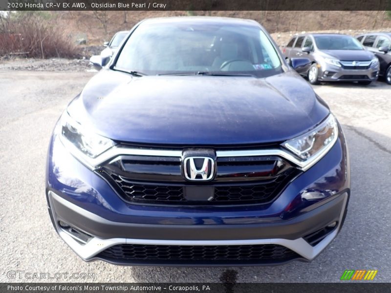 Obsidian Blue Pearl / Gray 2020 Honda CR-V EX AWD