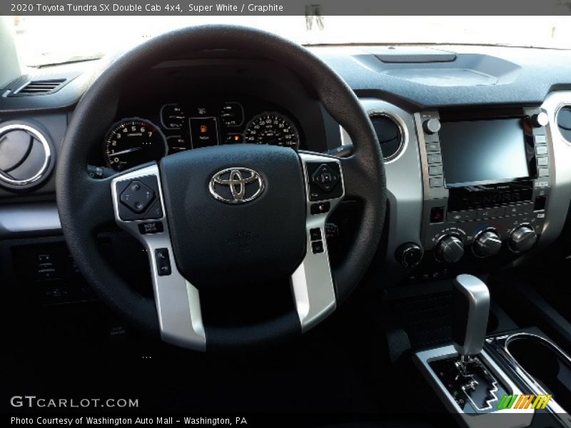 Super White / Graphite 2020 Toyota Tundra SX Double Cab 4x4