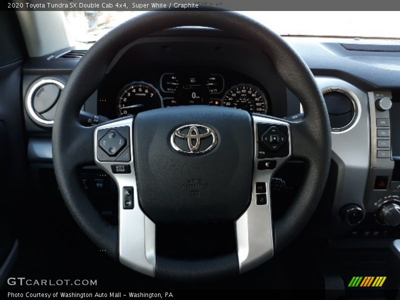 Super White / Graphite 2020 Toyota Tundra SX Double Cab 4x4