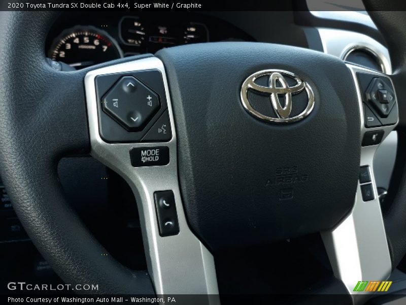 Super White / Graphite 2020 Toyota Tundra SX Double Cab 4x4