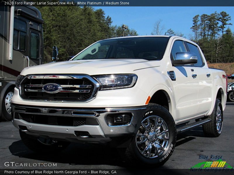 White Platinum / Medium Stone 2020 Ford Ranger Lariat SuperCrew 4x4
