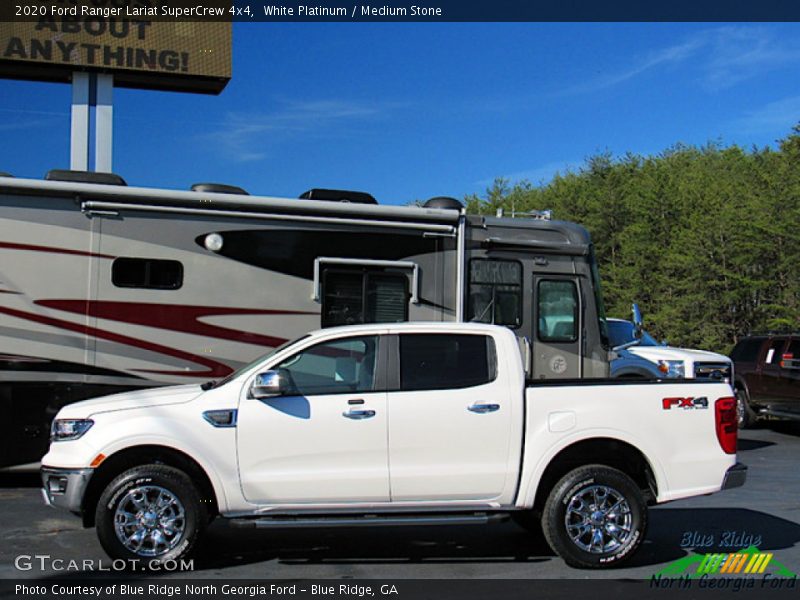 White Platinum / Medium Stone 2020 Ford Ranger Lariat SuperCrew 4x4