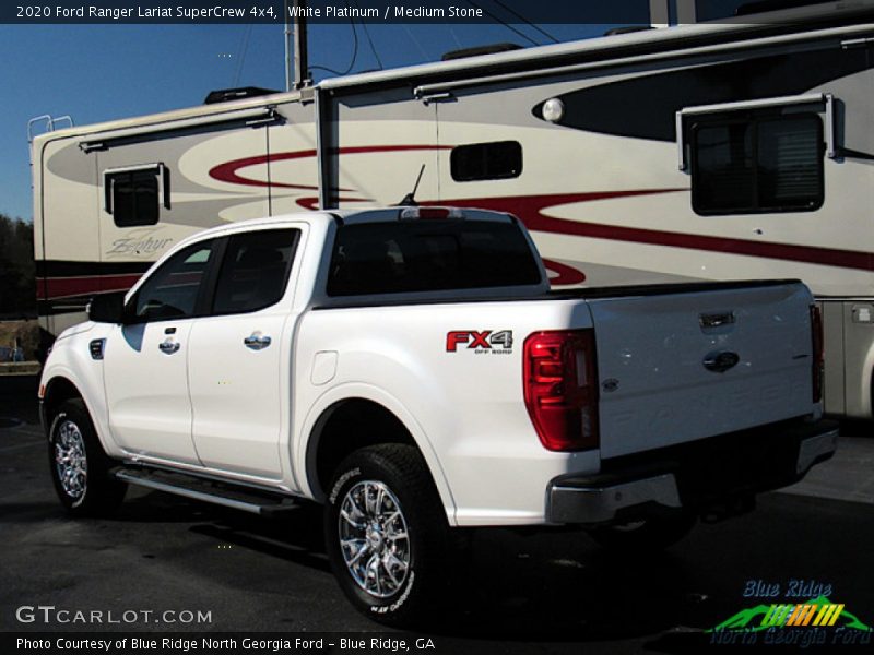 White Platinum / Medium Stone 2020 Ford Ranger Lariat SuperCrew 4x4
