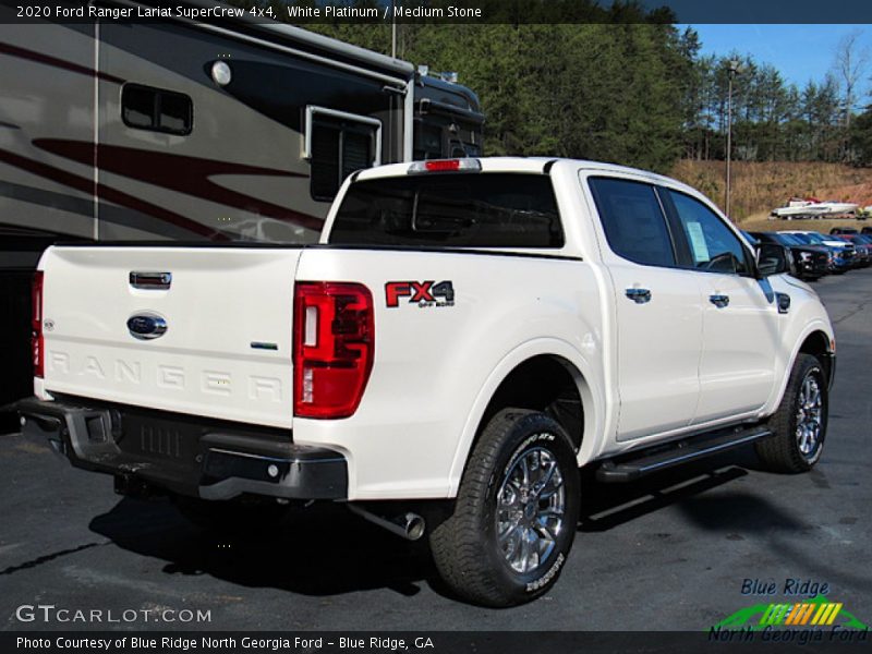 White Platinum / Medium Stone 2020 Ford Ranger Lariat SuperCrew 4x4