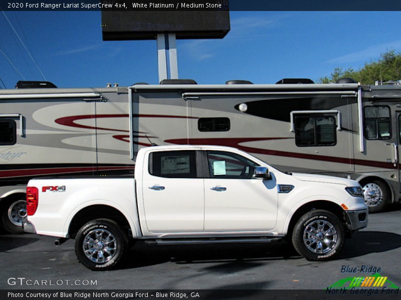 White Platinum / Medium Stone 2020 Ford Ranger Lariat SuperCrew 4x4