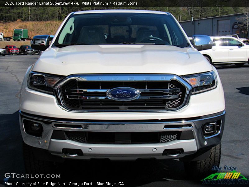 White Platinum / Medium Stone 2020 Ford Ranger Lariat SuperCrew 4x4