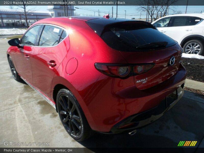 Soul Red Crystal Metallic / Black 2020 Mazda MAZDA3 Premium Hatchback AWD