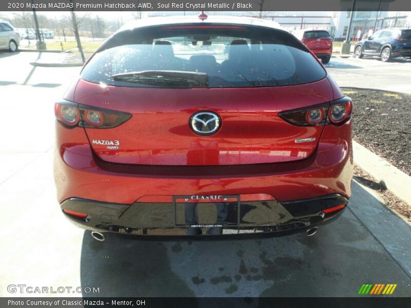 Soul Red Crystal Metallic / Black 2020 Mazda MAZDA3 Premium Hatchback AWD