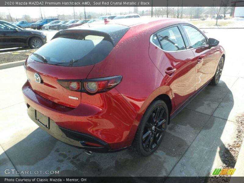 Soul Red Crystal Metallic / Black 2020 Mazda MAZDA3 Premium Hatchback AWD