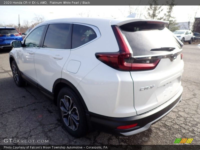 Platinum White Pearl / Black 2020 Honda CR-V EX-L AWD