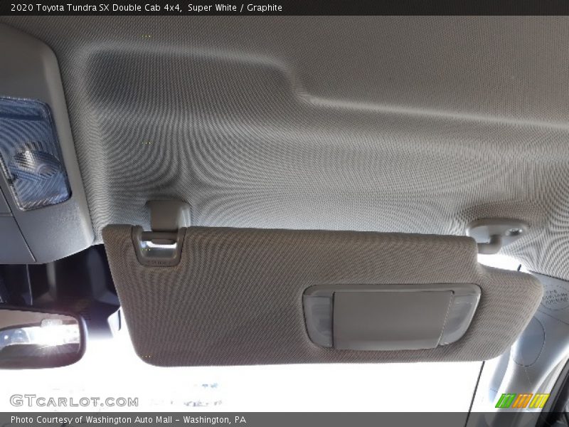 Super White / Graphite 2020 Toyota Tundra SX Double Cab 4x4