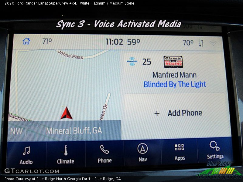 White Platinum / Medium Stone 2020 Ford Ranger Lariat SuperCrew 4x4