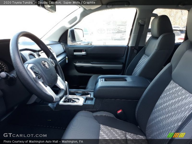 Super White / Graphite 2020 Toyota Tundra SX Double Cab 4x4