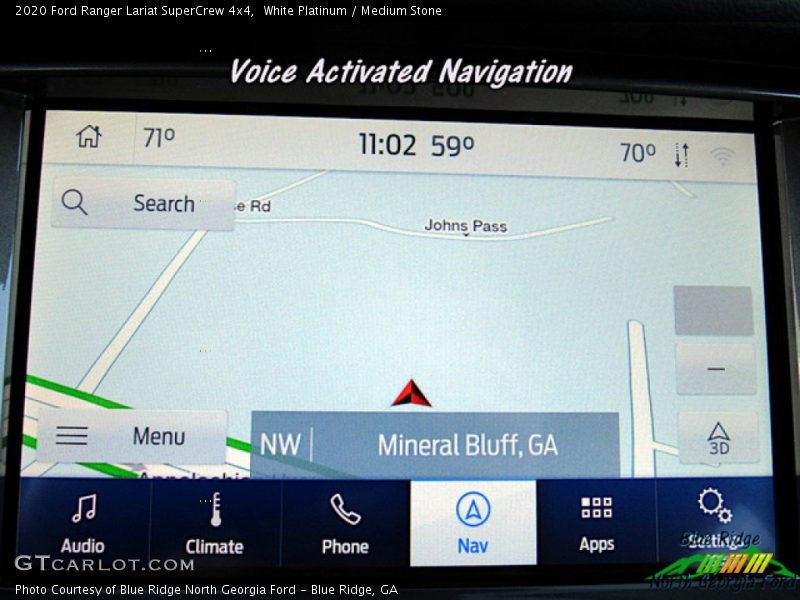 White Platinum / Medium Stone 2020 Ford Ranger Lariat SuperCrew 4x4