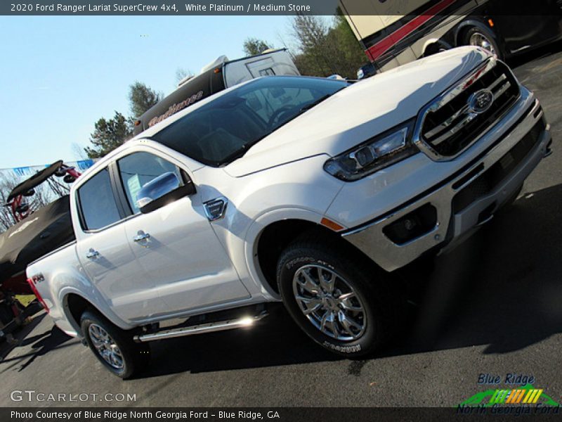 White Platinum / Medium Stone 2020 Ford Ranger Lariat SuperCrew 4x4