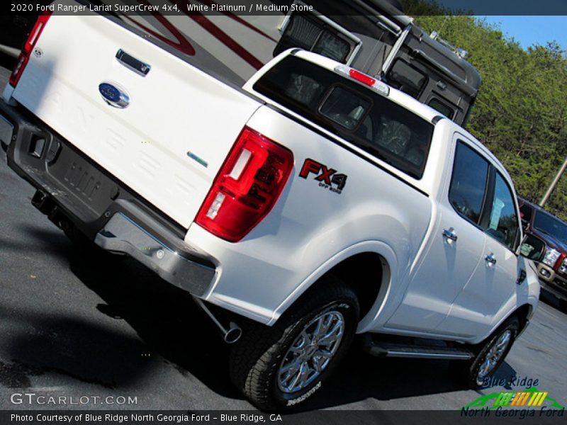 White Platinum / Medium Stone 2020 Ford Ranger Lariat SuperCrew 4x4