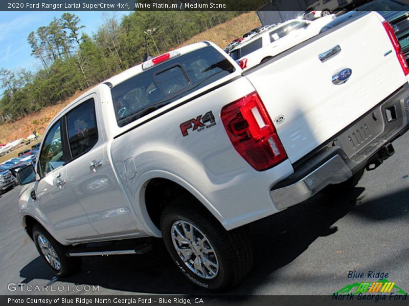 White Platinum / Medium Stone 2020 Ford Ranger Lariat SuperCrew 4x4