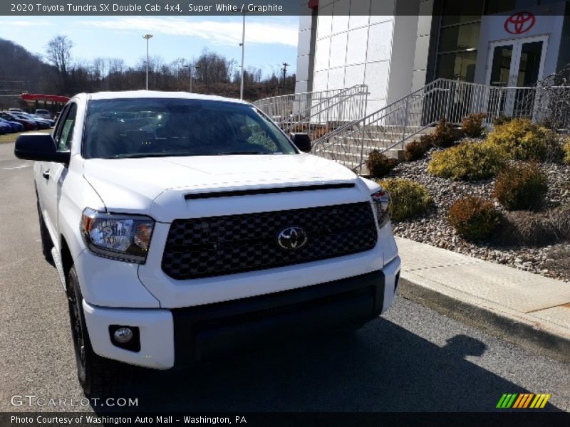 Super White / Graphite 2020 Toyota Tundra SX Double Cab 4x4