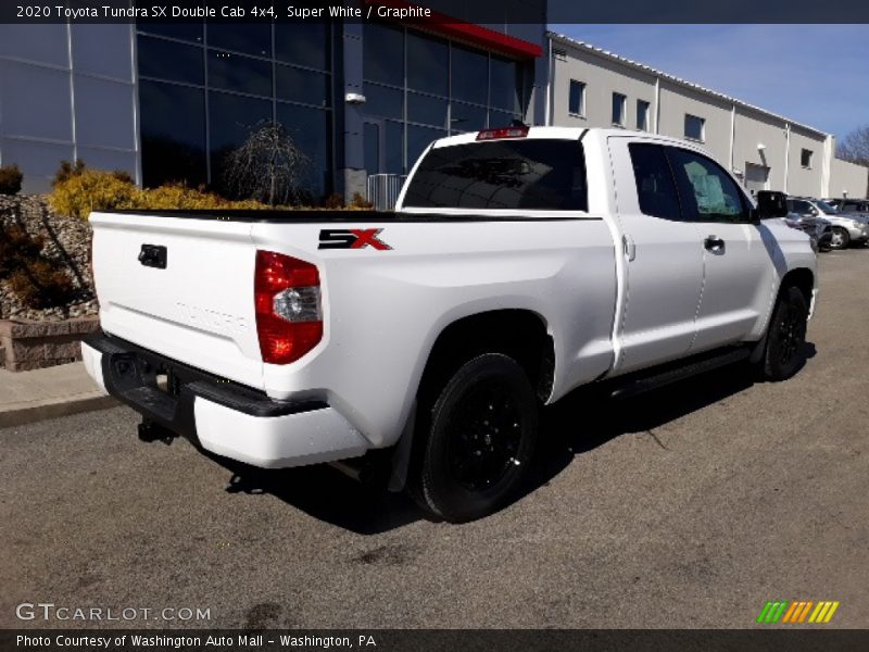 Super White / Graphite 2020 Toyota Tundra SX Double Cab 4x4