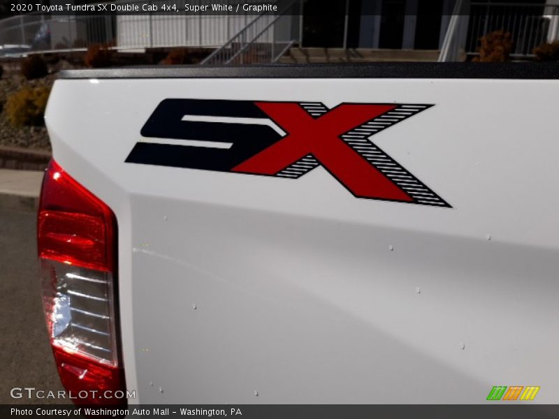 Super White / Graphite 2020 Toyota Tundra SX Double Cab 4x4