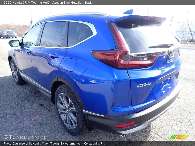 Aegean Blue Metallic / Black 2020 Honda CR-V Touring AWD