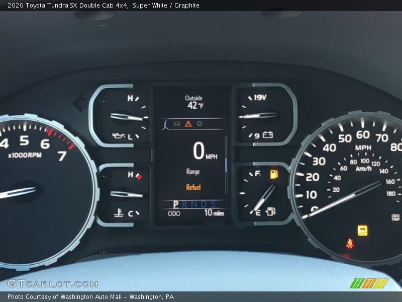 Super White / Graphite 2020 Toyota Tundra SX Double Cab 4x4
