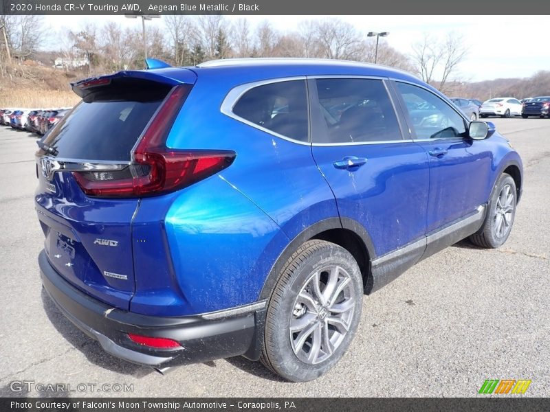 Aegean Blue Metallic / Black 2020 Honda CR-V Touring AWD