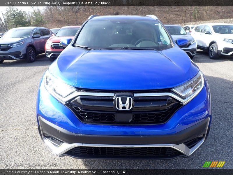 Aegean Blue Metallic / Black 2020 Honda CR-V Touring AWD