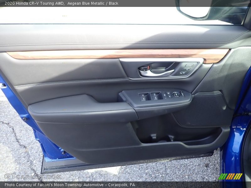 Aegean Blue Metallic / Black 2020 Honda CR-V Touring AWD