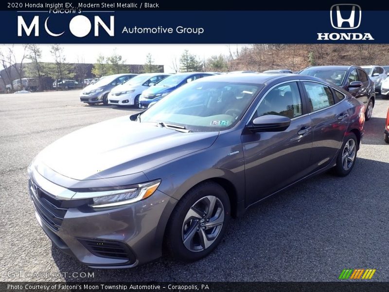 Modern Steel Metallic / Black 2020 Honda Insight EX