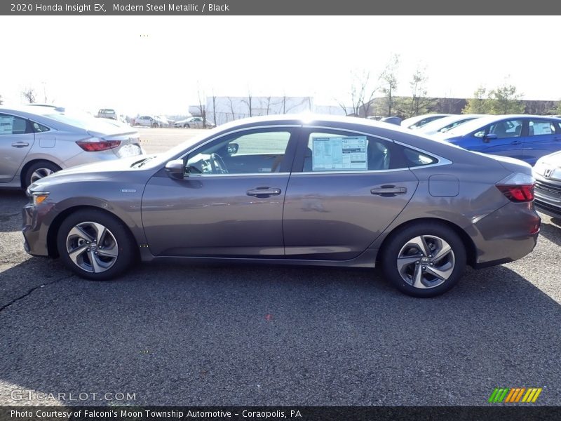 Modern Steel Metallic / Black 2020 Honda Insight EX