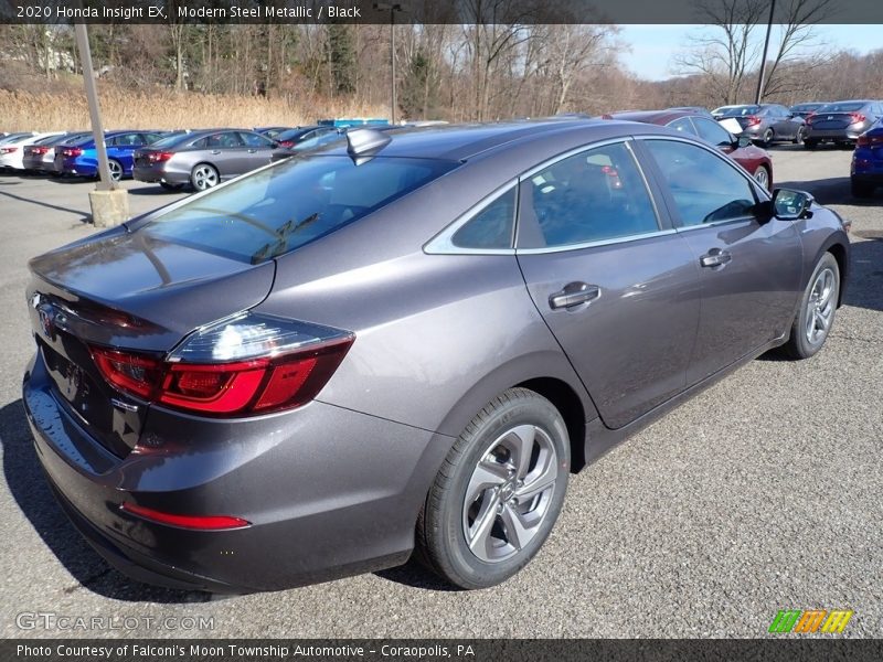 Modern Steel Metallic / Black 2020 Honda Insight EX