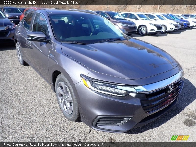 Modern Steel Metallic / Black 2020 Honda Insight EX