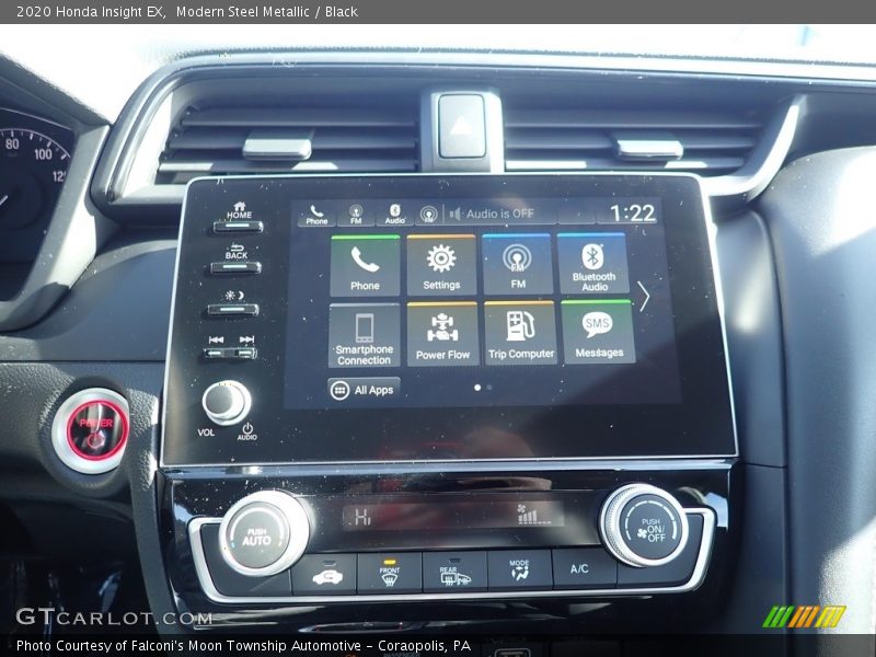 Modern Steel Metallic / Black 2020 Honda Insight EX