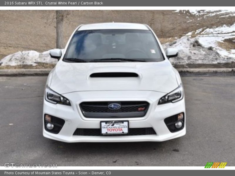 Crystal White Pearl / Carbon Black 2016 Subaru WRX STI