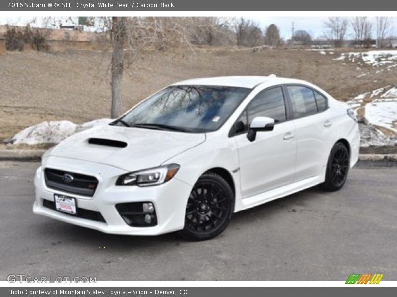 Crystal White Pearl / Carbon Black 2016 Subaru WRX STI