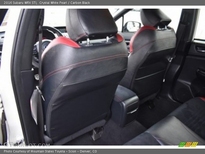 Crystal White Pearl / Carbon Black 2016 Subaru WRX STI