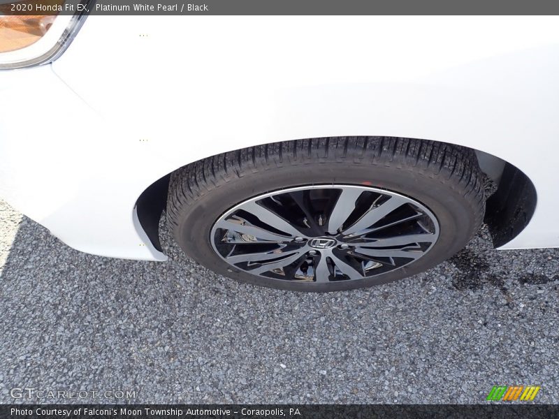 Platinum White Pearl / Black 2020 Honda Fit EX