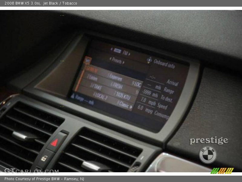 Jet Black / Tobacco 2008 BMW X5 3.0si