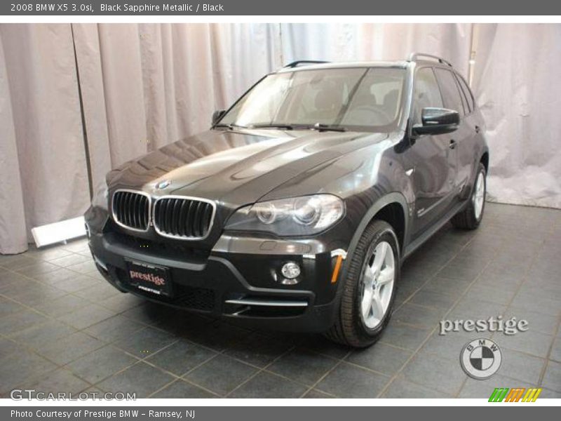 Black Sapphire Metallic / Black 2008 BMW X5 3.0si
