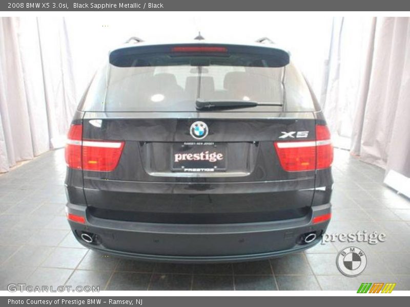 Black Sapphire Metallic / Black 2008 BMW X5 3.0si
