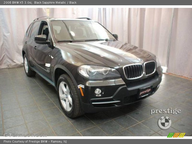 Black Sapphire Metallic / Black 2008 BMW X5 3.0si